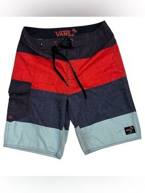 VANS Ruterded Men’s Boardshort Surfing Swim Trunks Size 28